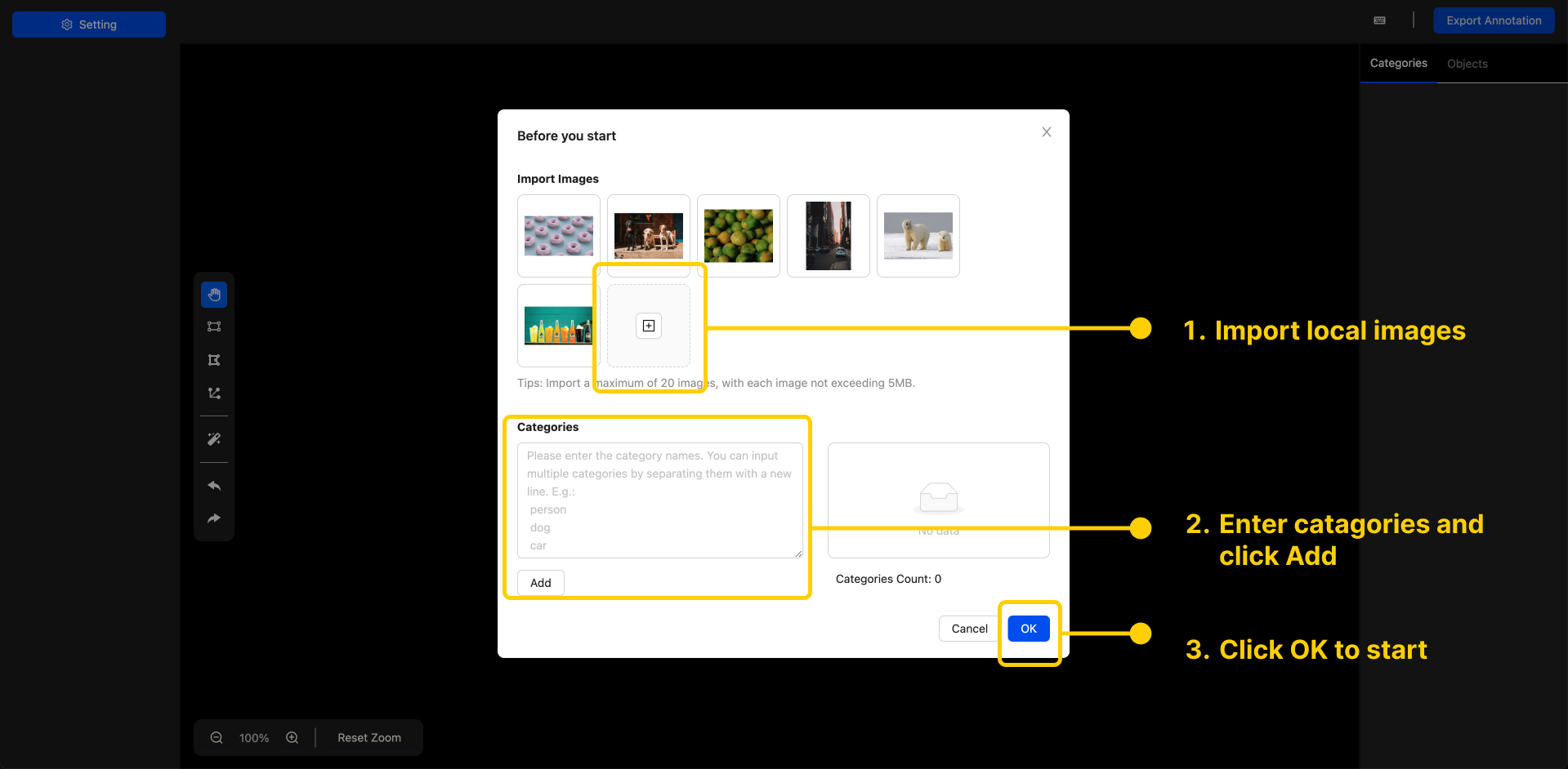 Init quick annotate